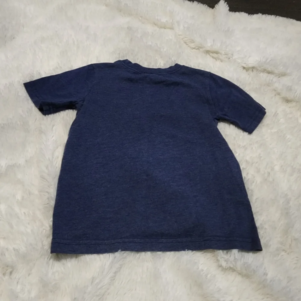 Carter's kid blue graphic tshirt football 
